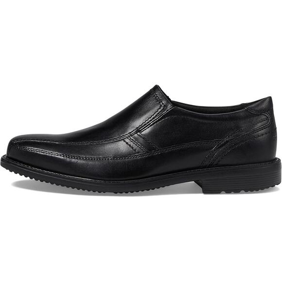 Rockport Mens Style Leader 2 Shoe US 9 XW EU 42.5 Black Leather Bike Toe NWOB - Picture 2 of 12